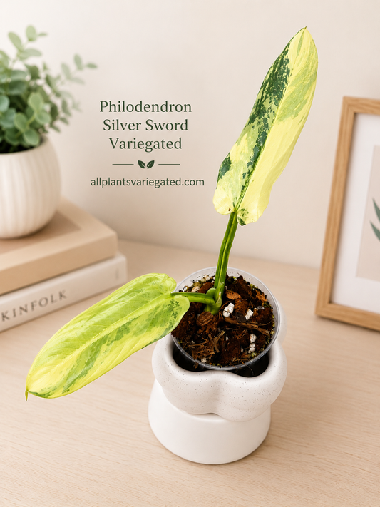 Philodendron Silver Sword Variegated